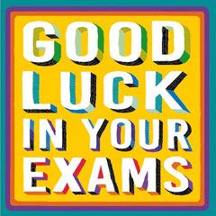 Good Luck In Your Exams Large Letters Card