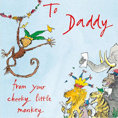 Quentin Blake Cheeky Little Monkey Father's Day Card