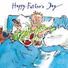 Quentin Blake Breakfast In Bed Father's Day Card