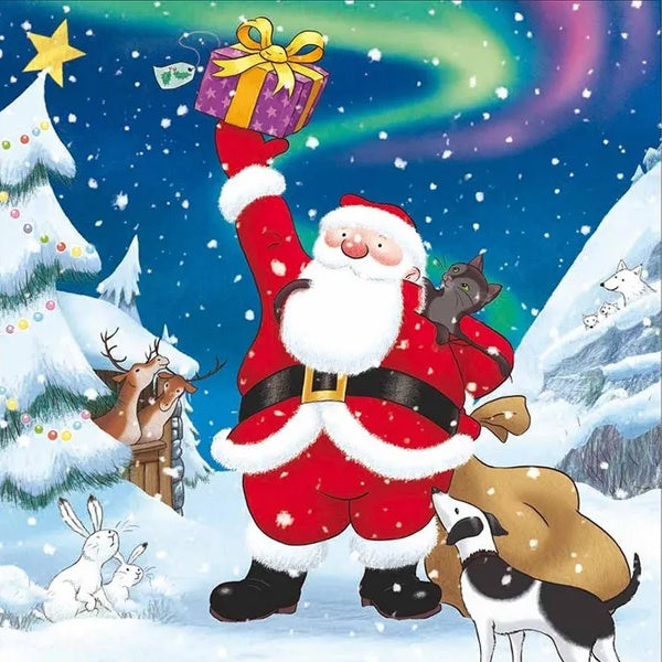 Santa Claus Is Coming Christmas Card Pack