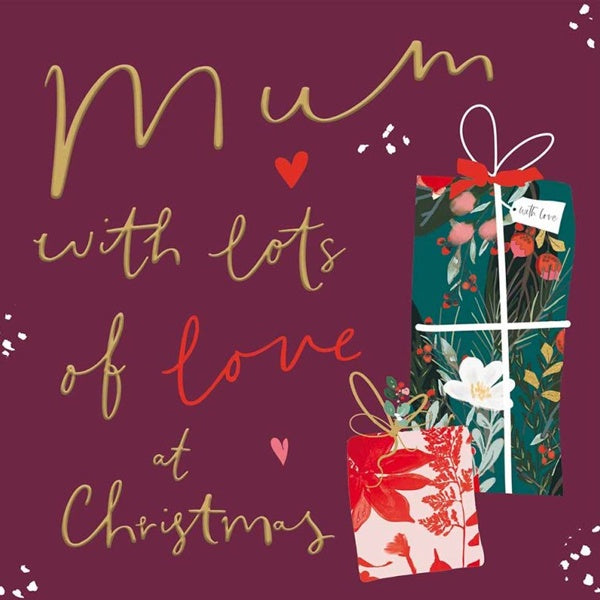 Mum Lots of Love Christmas Card
