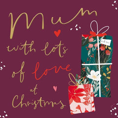 Mum Lots of Love Christmas Card