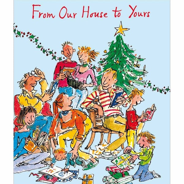 Our House To Yours Quentin Blake Christmas Card