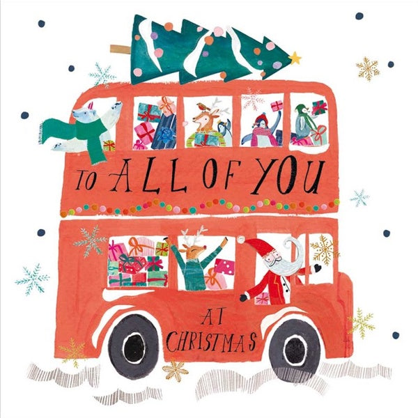 To All Of You Bus Christmas Card