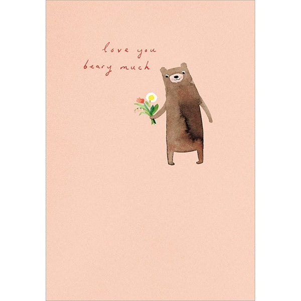 Love You Beary Much Valentine's Day Card