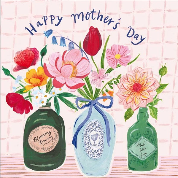Happy Mother's Day Vases Card