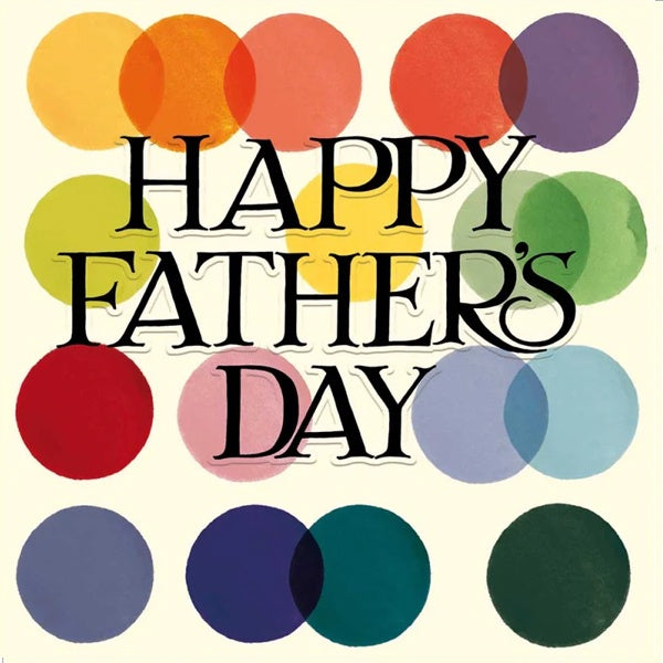 Emma Bridgewater Rainbow Spots Fathers Day Card