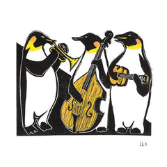 Penguin Band Square Card