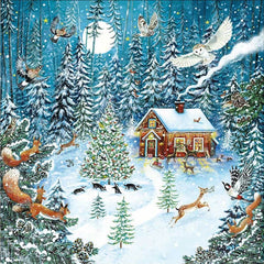 RSPB Snowman and Animals Charity Christmas Cards