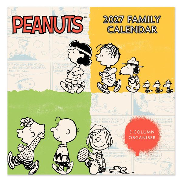 2027 Peanuts Square Family Calendar