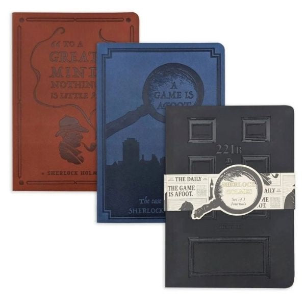 Sherlock Holmes B6 Journals Set of 3