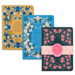 Jane Austen B6 Journals Set of 3