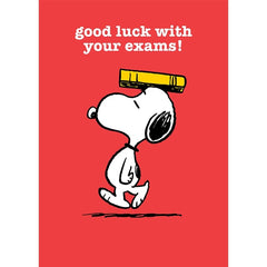 Good Luck with Your Exams Snoopy Card