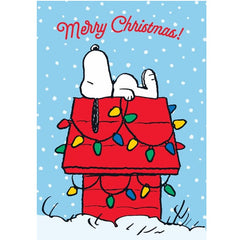 Snoopy Fairy Light Christmas Card