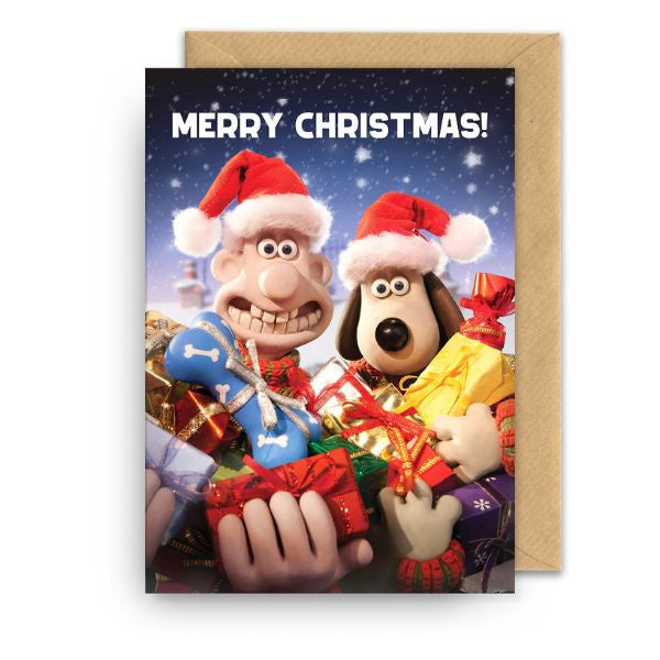 Wallace and Gromit Merry Christmas Card