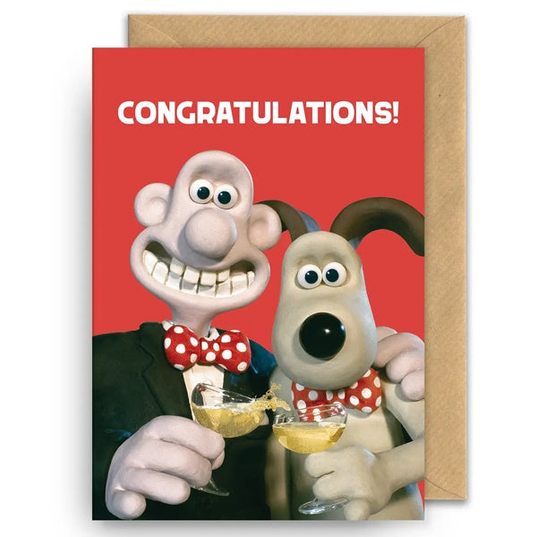 Congratulations Wallace and Gromit Card