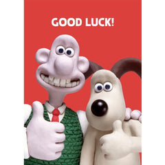 Good Luck Wallace and Gromit Card