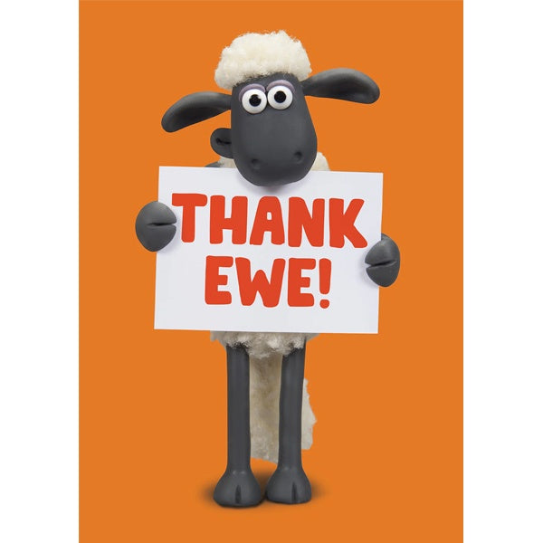 Thank Ewe Sign Shaun the Sheep Card