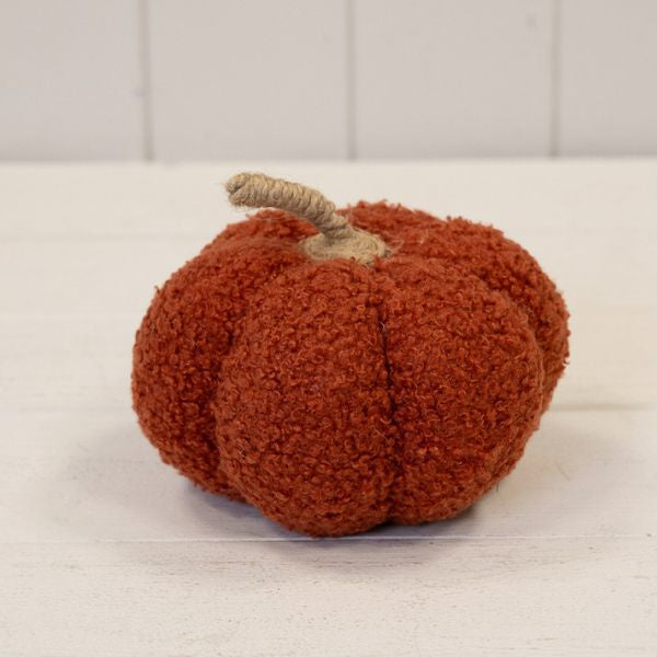 Orange Boucle Pumpkin Small