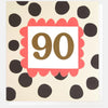 Pastel Spots Age 90 Birthday Card