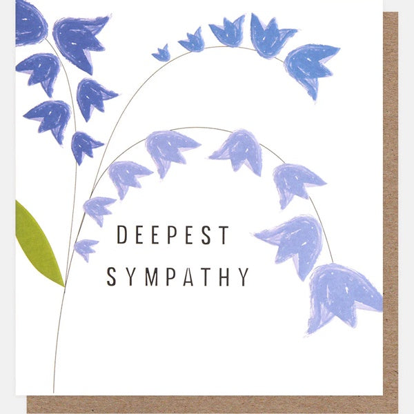 Deepest Sympathy Bluebells Card