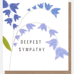 Deepest Sympathy Bluebells Card