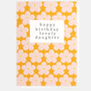Happy Birthday Lovely Daughter Pastel Flowers Card