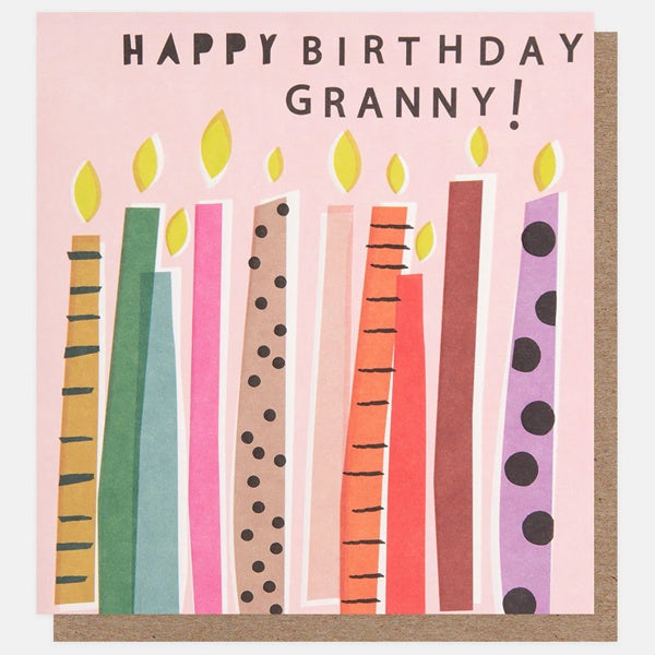Happy Birthday Granny Candles Card