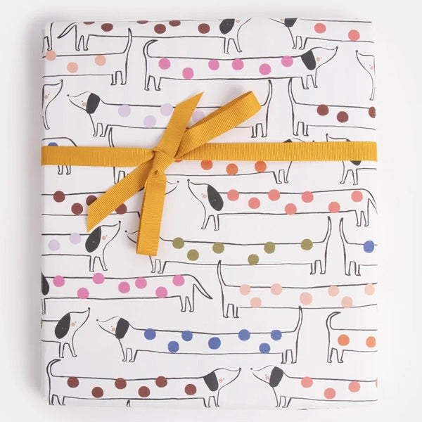 Spotty Sausage Dogs Gift Wrap