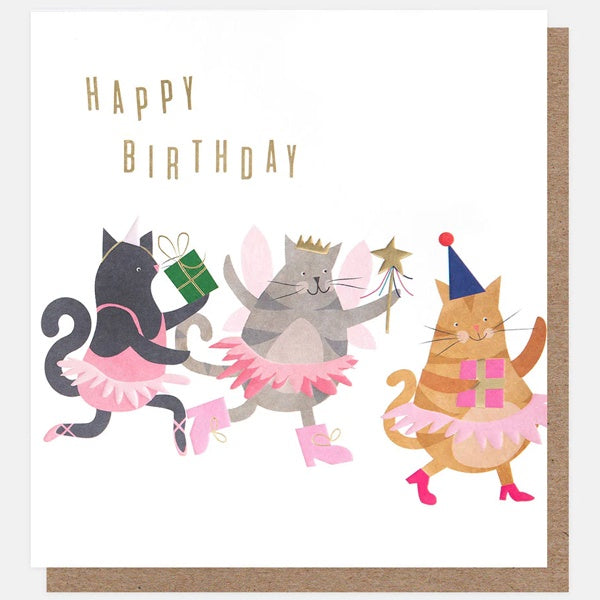 Happy Birthday Cats in Shoes Card