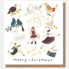Merry Christmas 12 Days Of Christmas Card Pack