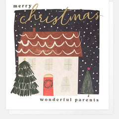 Merry Christmas Wonderful Parents Card