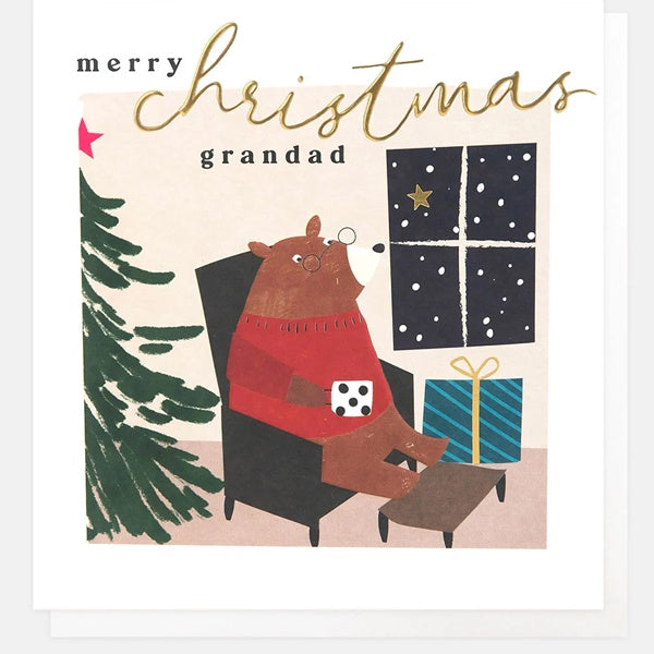 Merry Christmas Grandad Bear Card