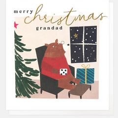 Merry Christmas Grandad Bear Card