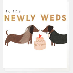 To the Newlyweds Sausage Dogs Card