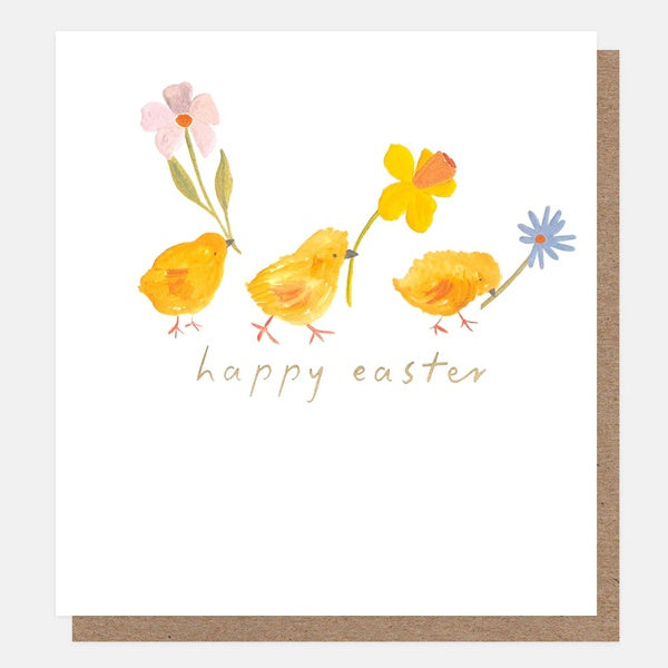 Little Painted Chicks Easter Card