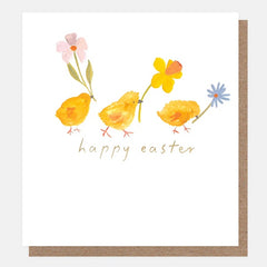 Little Painted Chicks Easter Card