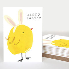 Chick With Bunny Ears Pack of 10 Easter Cards