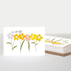 Floral Stems Pack of 10 Easter Cards