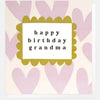 Happy Birthday Grandma Lilac Hearts Card