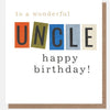 Wonderful Uncle Happy Birthday Card