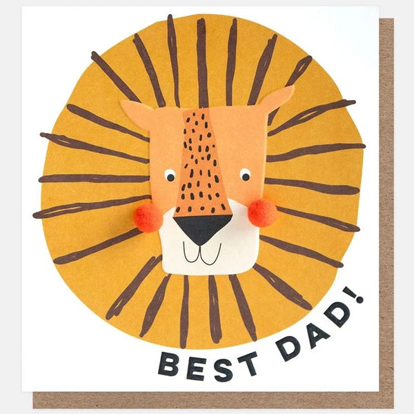 Best Dad Lion Fathers Day Card