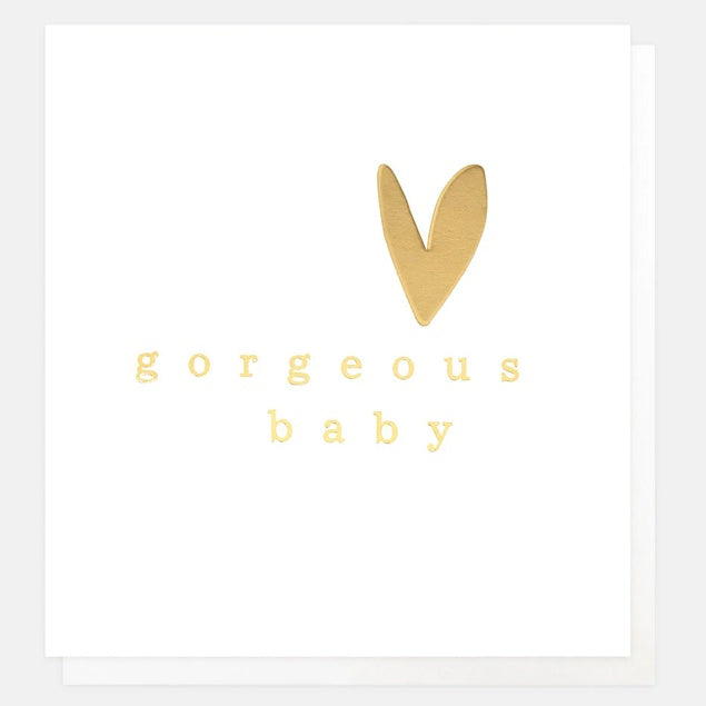 Gorgeous Baby Heart New Baby Card