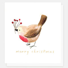 Painted Robin And Gold Outline Tree Mixed Charity Pack
