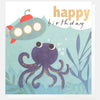 Happy Birthday Purple Octopus With Submarine