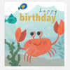 Happy Birthday Crab With Fish