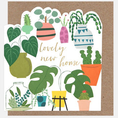 Lovely New Home Variety Of Houseplants Die Cut