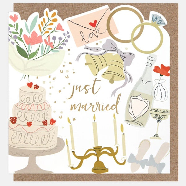 Just Married Wedding Card