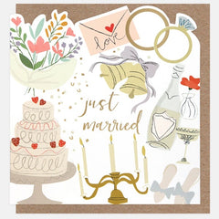 Just Married Wedding Card
