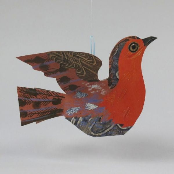 Flying Robins Die Cut Card